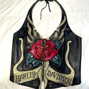 Harley Davidson Leather Halter XS